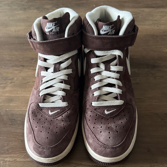 NIKE AF1 Mid Chocolate Suede | 10 | Air Force 1 - Picture 2 of 10